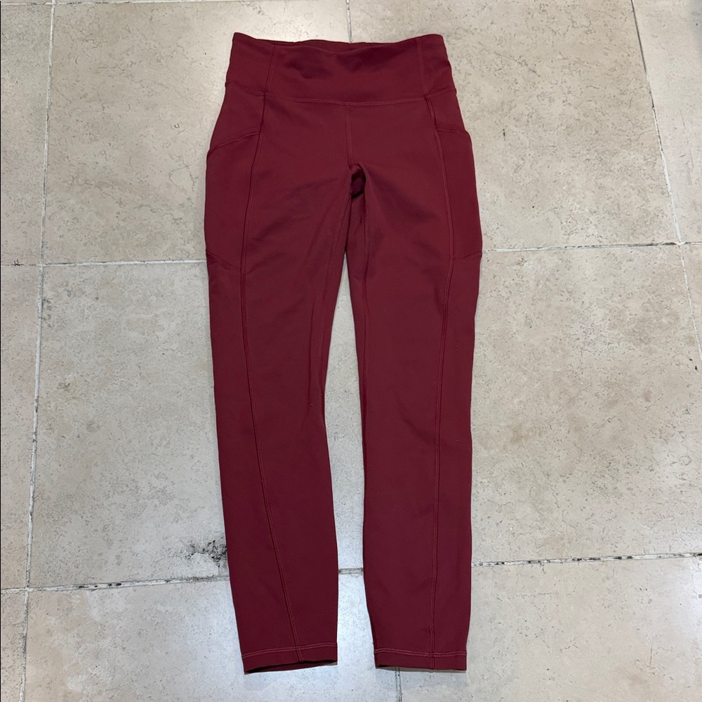 lululemon athletica Burgundy Leggings